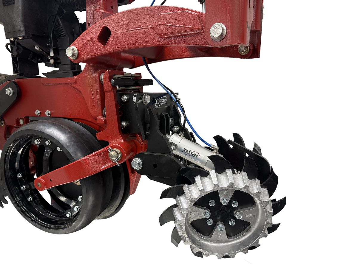 Yetter Reihenräumer mit kurzem, breitem Arm, Finger Wheel